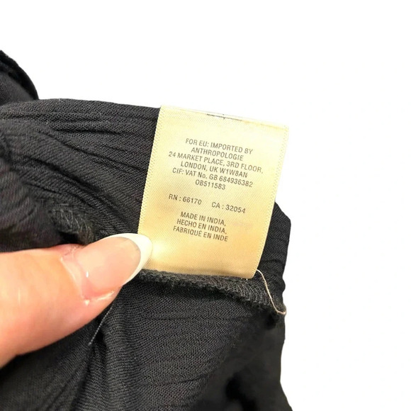 Anthropologie Hei Hei Taj Jumpsuit Sleeveless Open Back Crochet Black Size Small - Picture 11 of 11